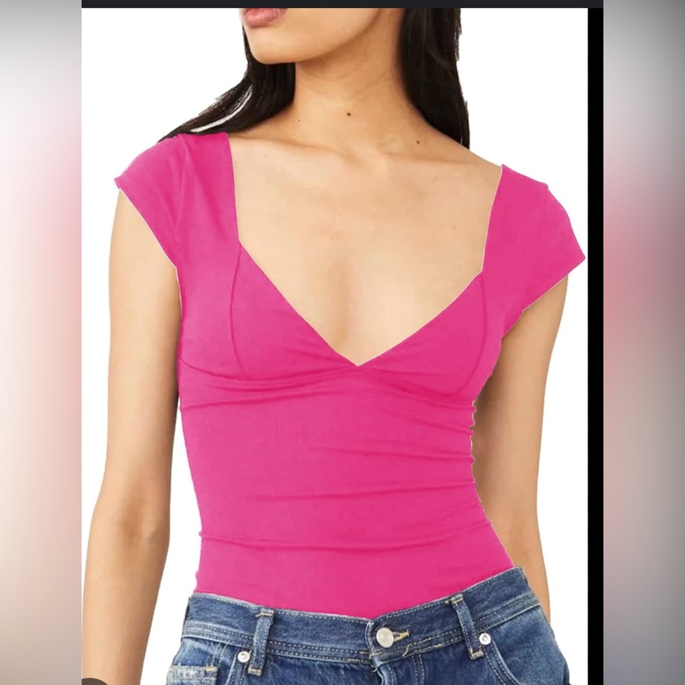 Pink Cap Sleeve Fitted